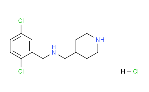 CAS No. 1261229-86-0, N-(2,5-Dichlorobenzyl)-1-(piperidin-4-yl)methanamine hydrochloride