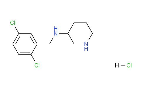 CAS No. 1261231-43-9, N-(2,5-Dichlorobenzyl)piperidin-3-amine hydrochloride