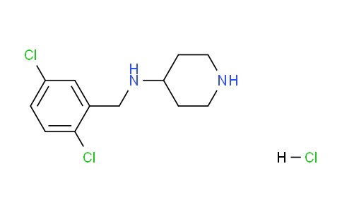 CAS No. 1261235-67-9, N-(2,5-Dichlorobenzyl)piperidin-4-amine hydrochloride