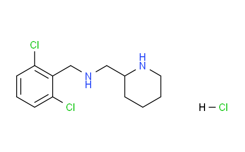 CAS No. 1289386-92-0, N-(2,6-Dichlorobenzyl)-1-(piperidin-2-yl)methanamine hydrochloride