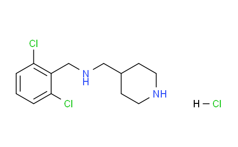 CAS No. 1261233-75-3, N-(2,6-Dichlorobenzyl)-1-(piperidin-4-yl)methanamine hydrochloride