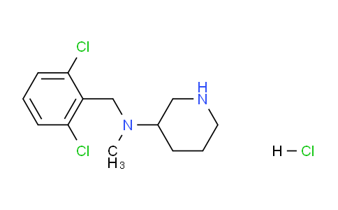 CAS No. 1261236-21-8, N-(2,6-Dichlorobenzyl)-N-methylpiperidin-3-amine hydrochloride