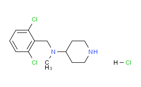 CAS No. 1261235-60-2, N-(2,6-Dichlorobenzyl)-N-methylpiperidin-4-amine hydrochloride