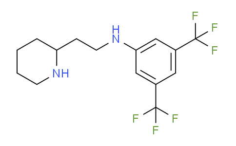 CAS No. 195371-86-9, N-(2-(Piperidin-2-yl)ethyl)-3,5-bis(trifluoromethyl)aniline