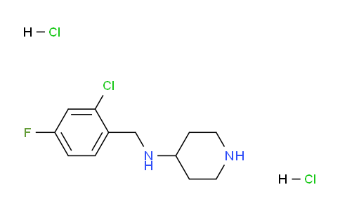 CAS No. 1349717-01-6, N-(2-Chloro-4-fluorobenzyl)piperidin-4-amine dihydrochloride