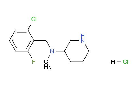 CAS No. 1261236-20-7, N-(2-Chloro-6-fluorobenzyl)-N-methylpiperidin-3-amine hydrochloride