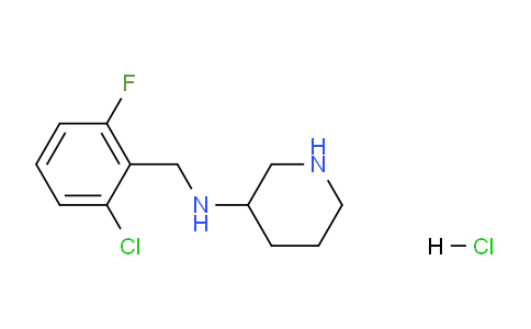 CAS No. 1289385-83-6, N-(2-Chloro-6-fluorobenzyl)piperidin-3-amine hydrochloride