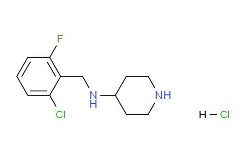 CAS No. 1289384-78-6, N-(2-Chloro-6-fluorobenzyl)piperidin-4-amine hydrochloride