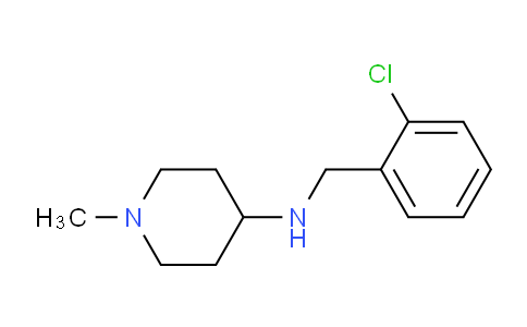CAS No. 415970-92-2, N-(2-Chlorobenzyl)-1-methylpiperidin-4-amine