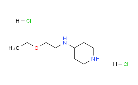 CAS No. 1233955-36-6, N-(2-Ethoxyethyl)piperidin-4-amine dihydrochloride