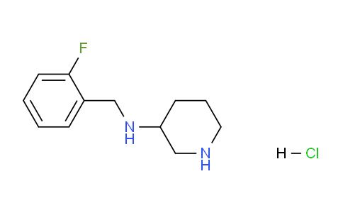 CAS No. 1261231-68-8, N-(2-Fluorobenzyl)piperidin-3-amine hydrochloride