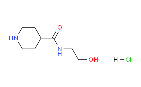 CAS No. 1019851-97-8, N-(2-Hydroxyethyl)piperidine-4-carboxamide hydrochloride
