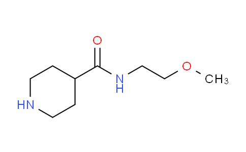 CAS No. 73415-61-9, N-(2-Methoxyethyl)piperidine-4-carboxamide