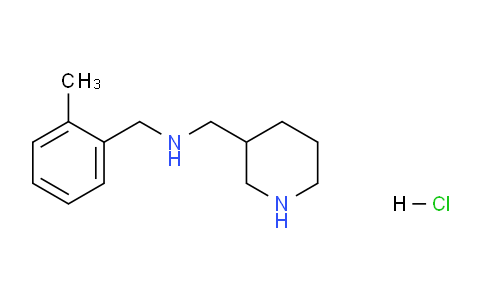 CAS No. 1289388-53-9, N-(2-Methylbenzyl)-1-(piperidin-3-yl)methanamine hydrochloride