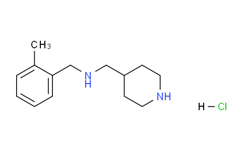 CAS No. 1289388-35-7, N-(2-Methylbenzyl)-1-(piperidin-4-yl)methanamine hydrochloride