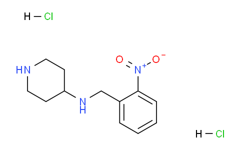 CAS No. 1233955-63-9, N-(2-Nitrobenzyl)piperidine-4-amine dihydrochloride