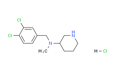 CAS No. 1261232-13-6, N-(3,4-Dichlorobenzyl)-N-methylpiperidin-3-amine hydrochloride
