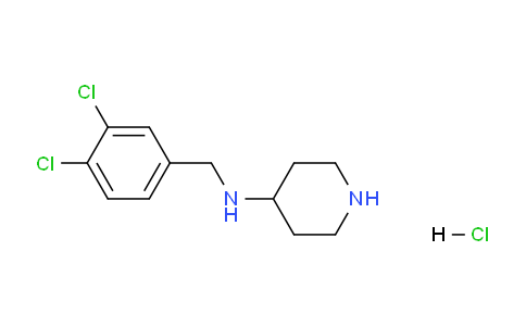 CAS No. 1261230-43-6, N-(3,4-Dichlorobenzyl)piperidin-4-amine hydrochloride