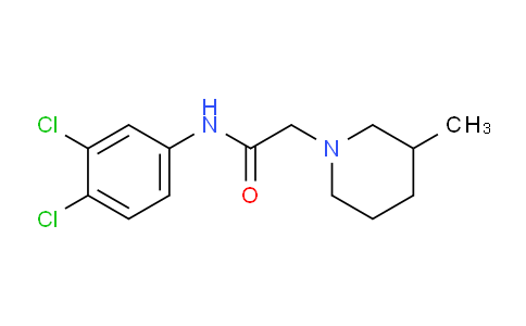 CAS No. 500001-91-2, N-(3,4-Dichlorophenyl)-2-(3-methylpiperidin-1-yl)acetamide