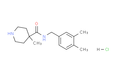 CAS No. 1160245-56-6, N-(3,4-Dimethylbenzyl)-4-methylpiperidine-4-carboxamide hydrochloride