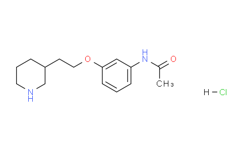CAS No. 1220037-30-8, N-(3-(2-(Piperidin-3-yl)ethoxy)phenyl)acetamide hydrochloride