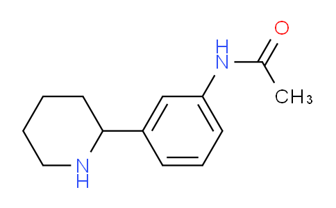 CAS No. 1270414-79-3, N-(3-(Piperidin-2-yl)phenyl)acetamide
