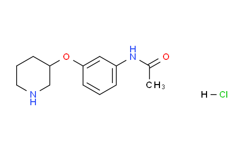 CAS No. 1219960-91-4, N-(3-(Piperidin-3-yloxy)phenyl)acetamide hydrochloride