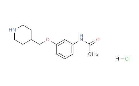 CAS No. 1185173-56-1, N-(3-(Piperidin-4-ylmethoxy)phenyl)acetamide hydrochloride