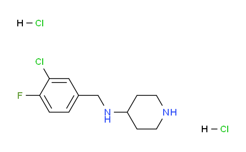 CAS No. 1349717-73-2, N-(3-Chloro-4-fluorobenzyl)piperidin-4-amine dihydrochloride
