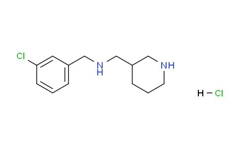 CAS No. 1261233-84-4, N-(3-Chlorobenzyl)-1-(piperidin-3-yl)methanamine hydrochloride