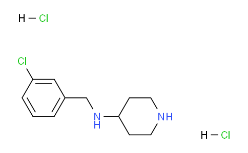 CAS No. 1233955-84-4, N-(3-Chlorobenzyl)piperidine-4-amine dihydrochloride