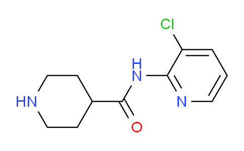 CAS No. 1697791-71-1, N-(3-Chloropyridin-2-yl)piperidine-4-carboxamide