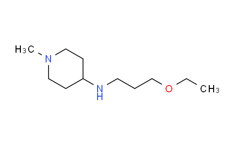 CAS No. 1021033-96-4, N-(3-Ethoxypropyl)-1-methylpiperidin-4-amine
