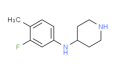 CAS No. 886506-54-3, N-(3-Fluoro-4-methylphenyl)piperidin-4-amine