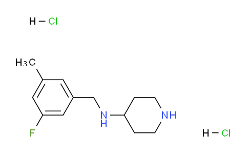 CAS No. 1349716-49-9, N-(3-Fluoro-5-methylbenzyl)piperidin-4-amine dihydrochloride