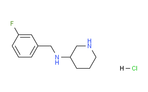 CAS No. 1261233-03-7, N-(3-Fluorobenzyl)piperidin-3-amine hydrochloride