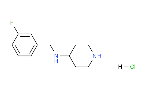 CAS No. 1261230-70-9, N-(3-Fluorobenzyl)piperidin-4-amine hydrochloride