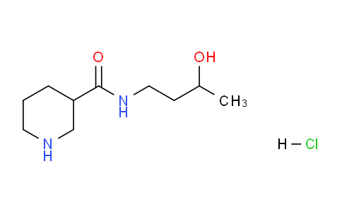 CAS No. 1220037-61-5, N-(3-Hydroxybutyl)piperidine-3-carboxamide hydrochloride