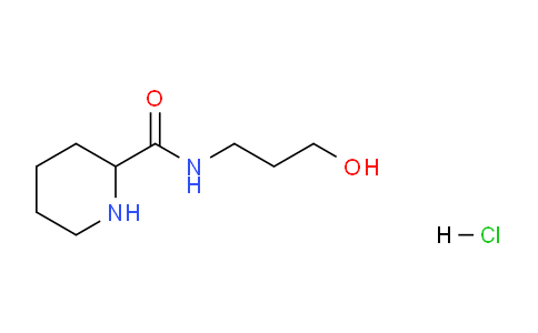CAS No. 1246172-39-3, N-(3-Hydroxypropyl)piperidine-2-carboxamide hydrochloride