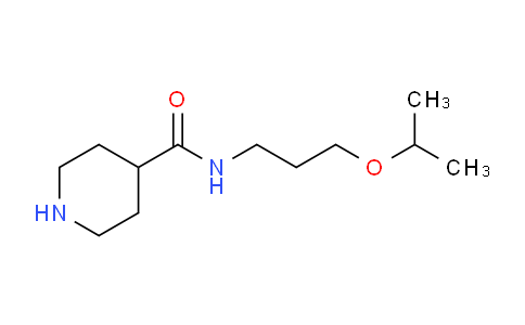 CAS No. 886504-53-6, N-(3-Isopropoxypropyl)piperidine-4-carboxamide