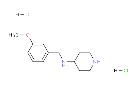 CAS No. 1233953-11-1, N-(3-Methoxybenzyl)piperidin-4-amine dihydrochloride