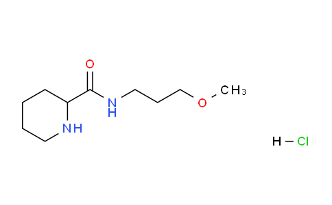 CAS No. 1236256-96-4, N-(3-Methoxypropyl)piperidine-2-carboxamide hydrochloride