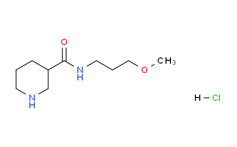 CAS No. 1219964-05-2, N-(3-Methoxypropyl)piperidine-3-carboxamide hydrochloride