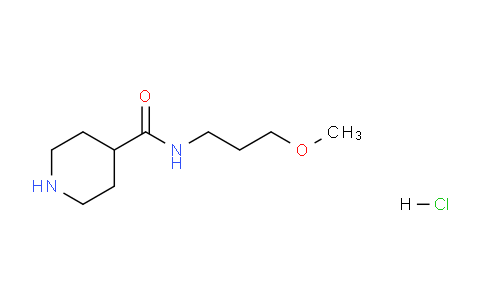 CAS No. 1193389-05-7, N-(3-Methoxypropyl)piperidine-4-carboxamide hydrochloride
