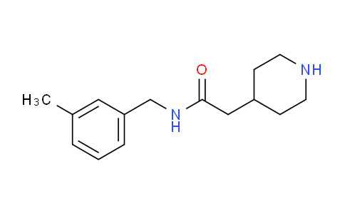 CAS No. 1178070-34-2, N-(3-Methylbenzyl)-2-(piperidin-4-yl)acetamide