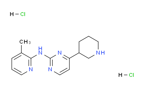 CAS No. 1361111-30-9, N-(3-Methylpyridin-2-yl)-4-(piperidin-3-yl)pyrimidin-2-amine dihydrochloride