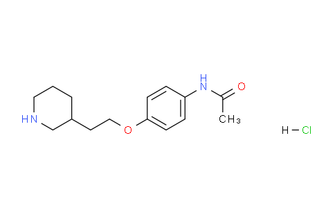 CAS No. 1220016-27-2, N-(4-(2-(Piperidin-3-yl)ethoxy)phenyl)acetamide hydrochloride