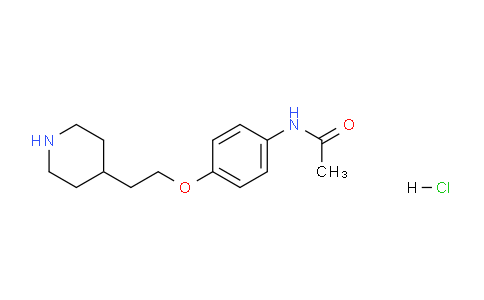 CAS No. 1219971-90-0, N-(4-(2-(Piperidin-4-yl)ethoxy)phenyl)acetamide hydrochloride