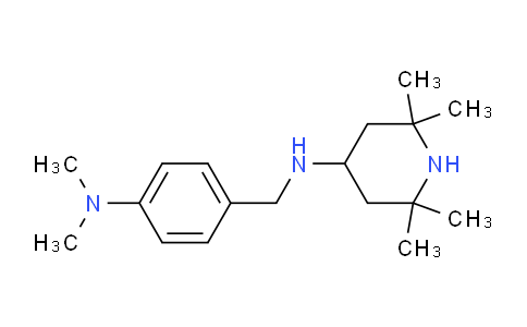 CAS No. 443903-18-2, N-(4-(Dimethylamino)benzyl)-2,2,6,6-tetramethylpiperidin-4-amine