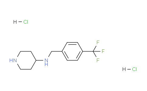 CAS No. 1707602-17-2, N-(4-(Trifluoromethyl)benzyl)piperidin-4-amine dihydrochloride